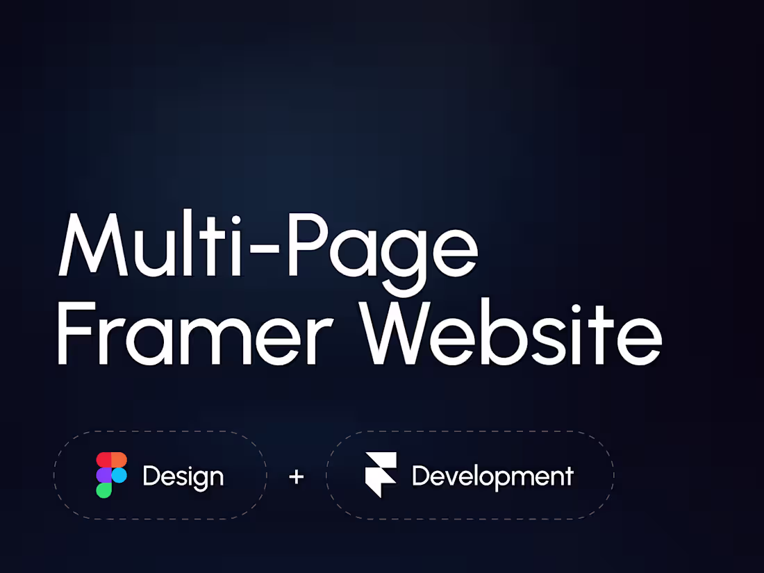 Cover image for Multi-Page Framer Website