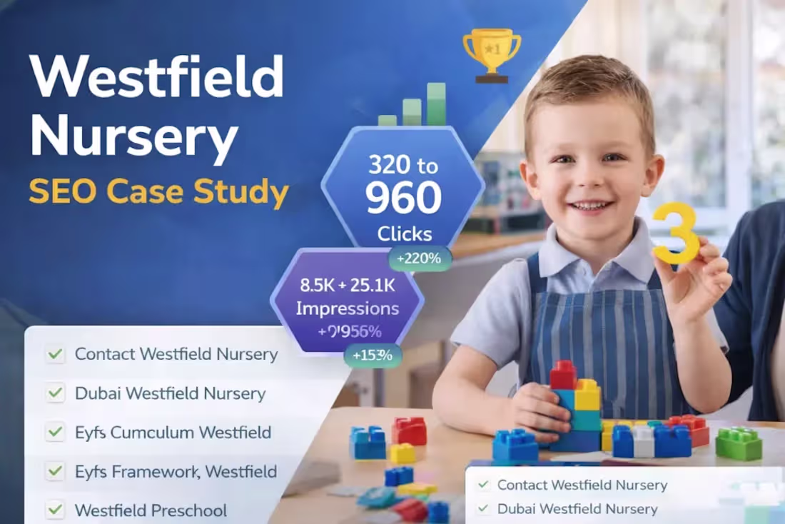 Cover image for Local SEO for Westfield Nursery, Dubai