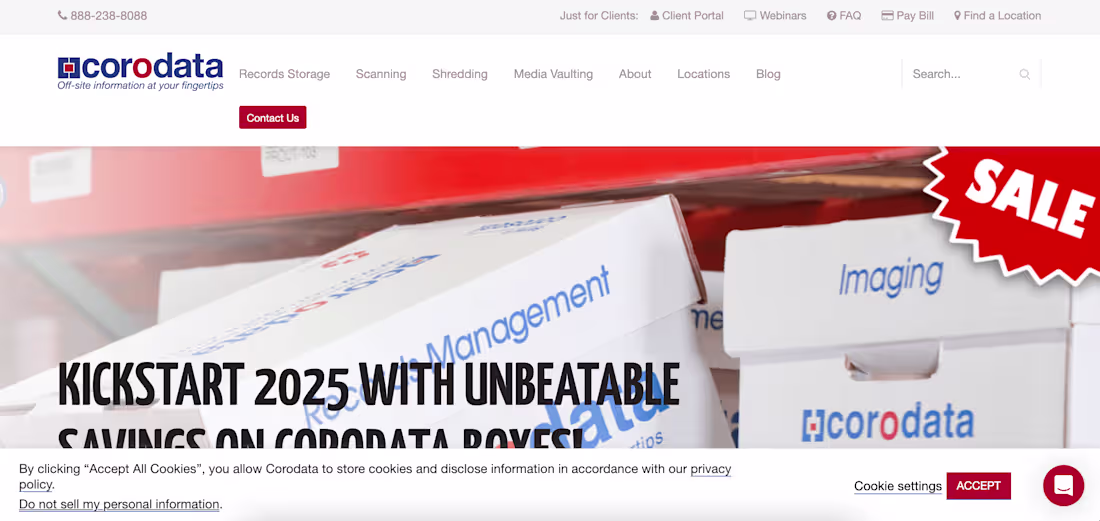 Cover image for Corodata – California’s largest records management company