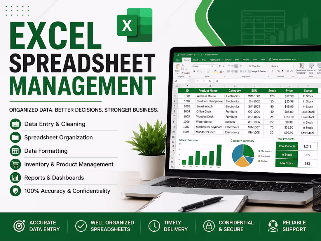 Cover image for Excel Spreadsheet Management