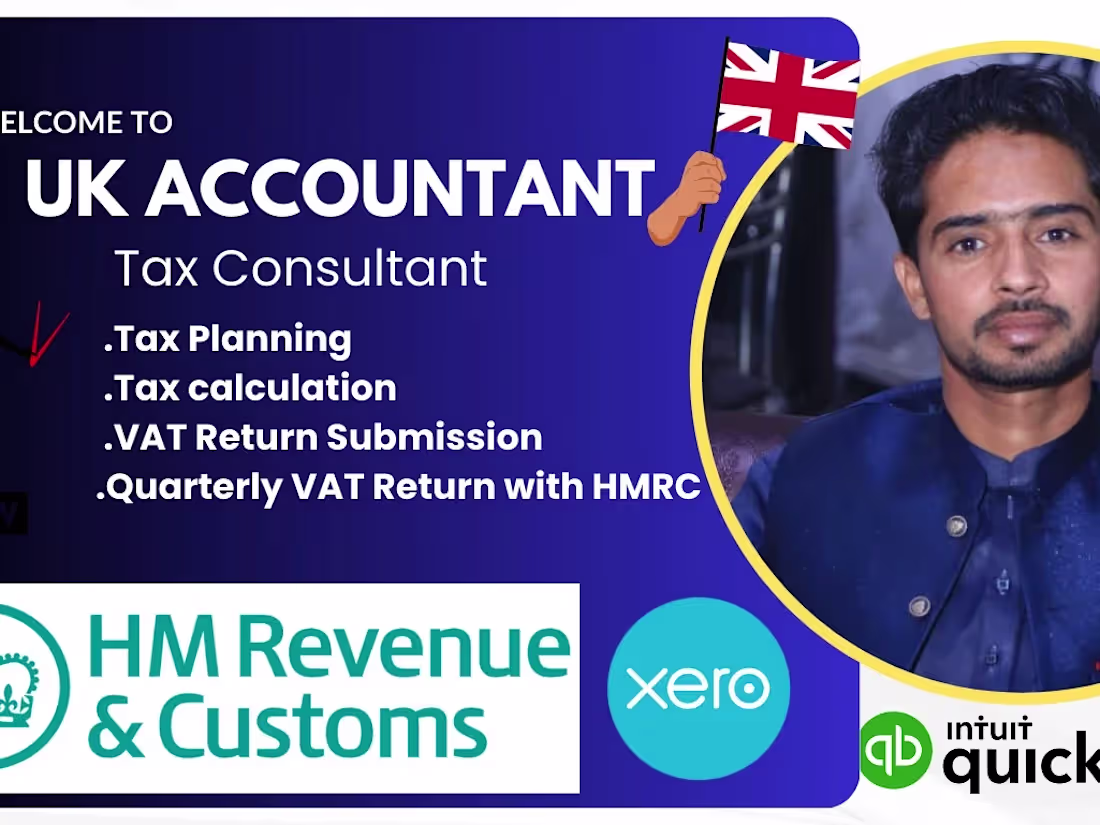 Cover image for  will do accounting bookeeping and vat in quickbook online xero
