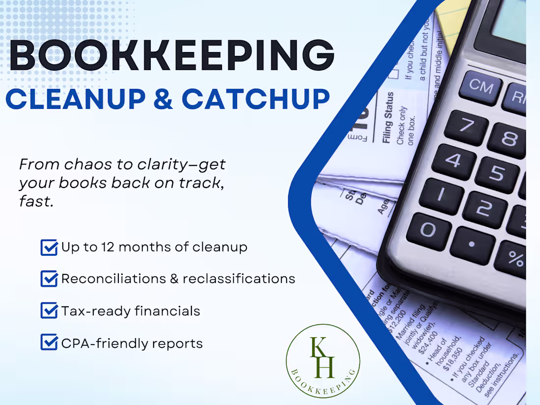 Cover image for Bookkeeping Cleanup & Catchup
