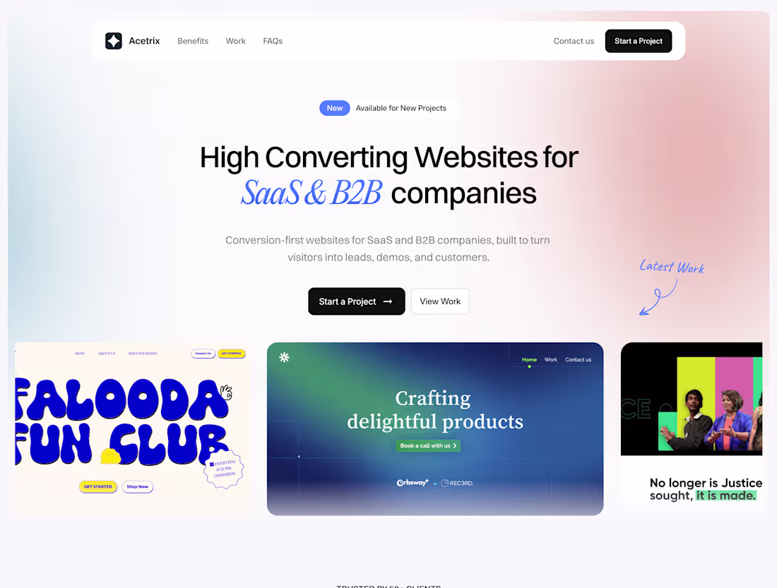 Cover image for Website & Lead Engine for a SaaS Web Design Studio