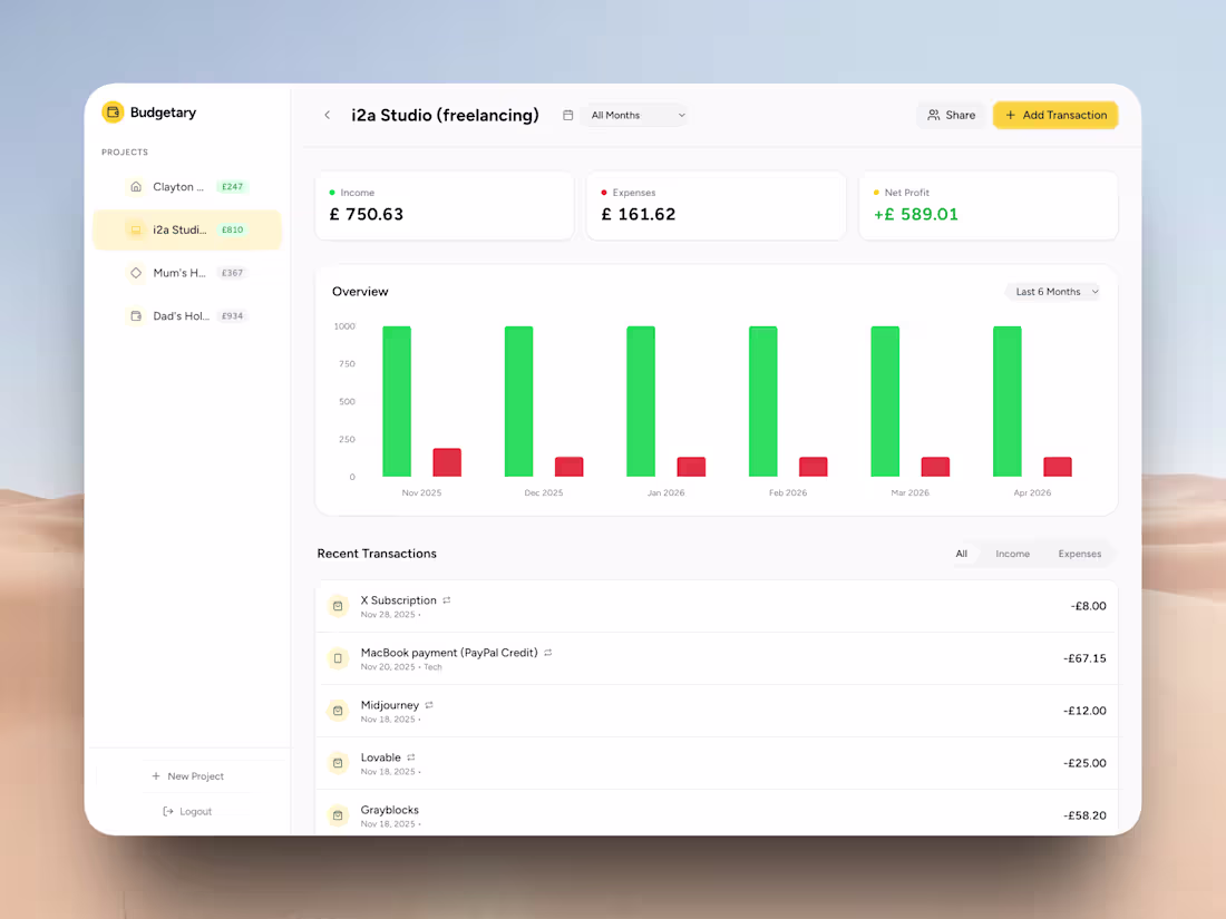 Cover image for I created a personal budgeting app called Budgetary with Lov...