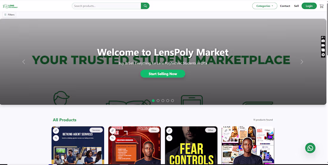Cover image for Lenspoly Marketplace is a dynamic