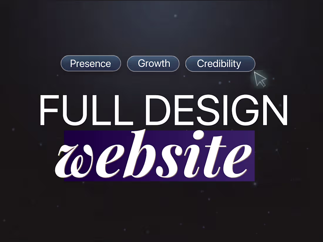 Cover image for FULL  WEBSITE DESIGN