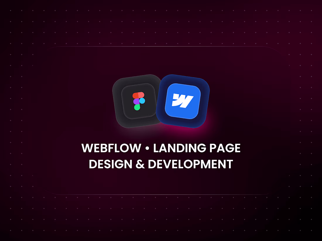 Cover image for Webflow Landing Page • Design & Development