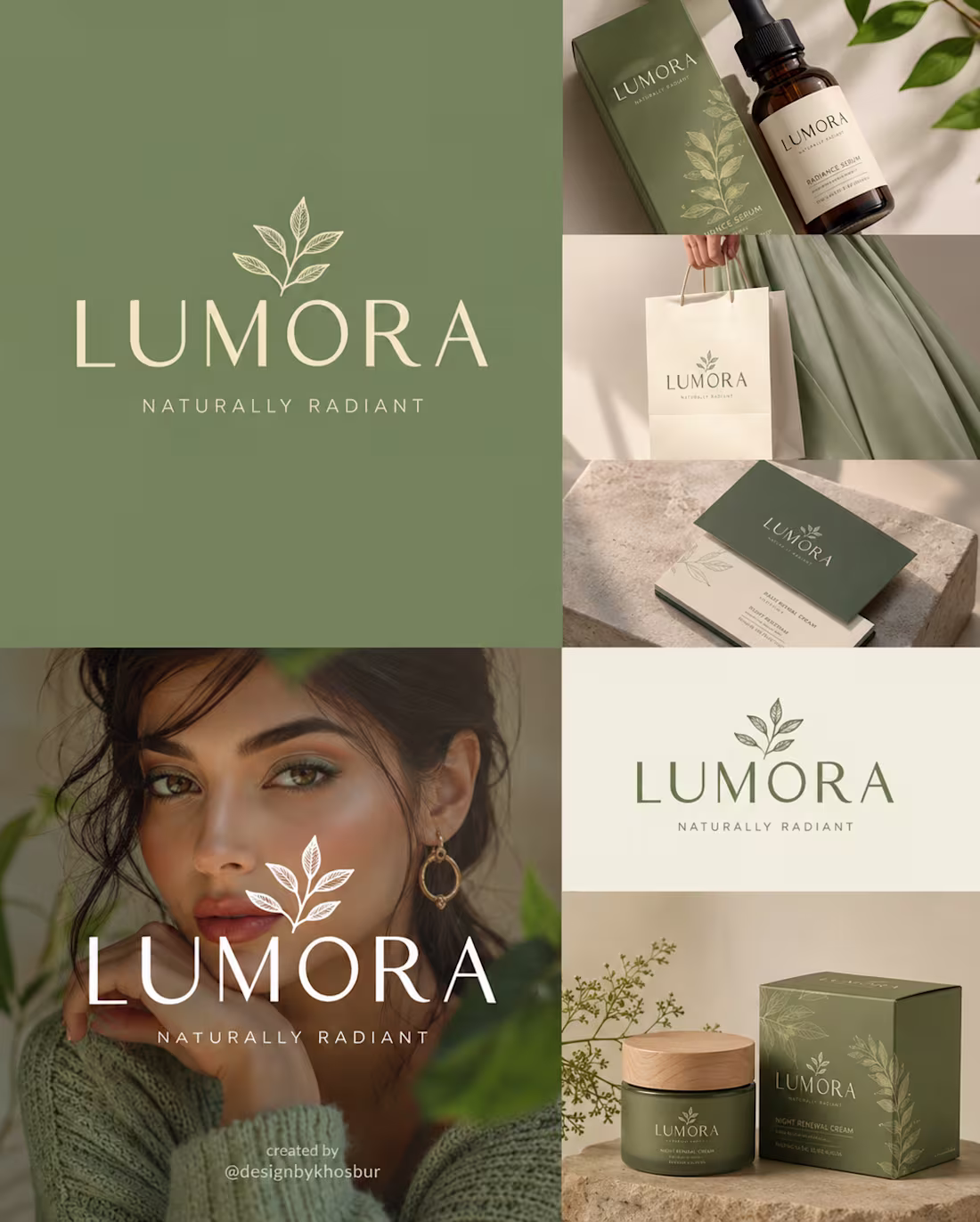 Cover image for Luxury Skincare Brand Identity & AI Product Visual Design