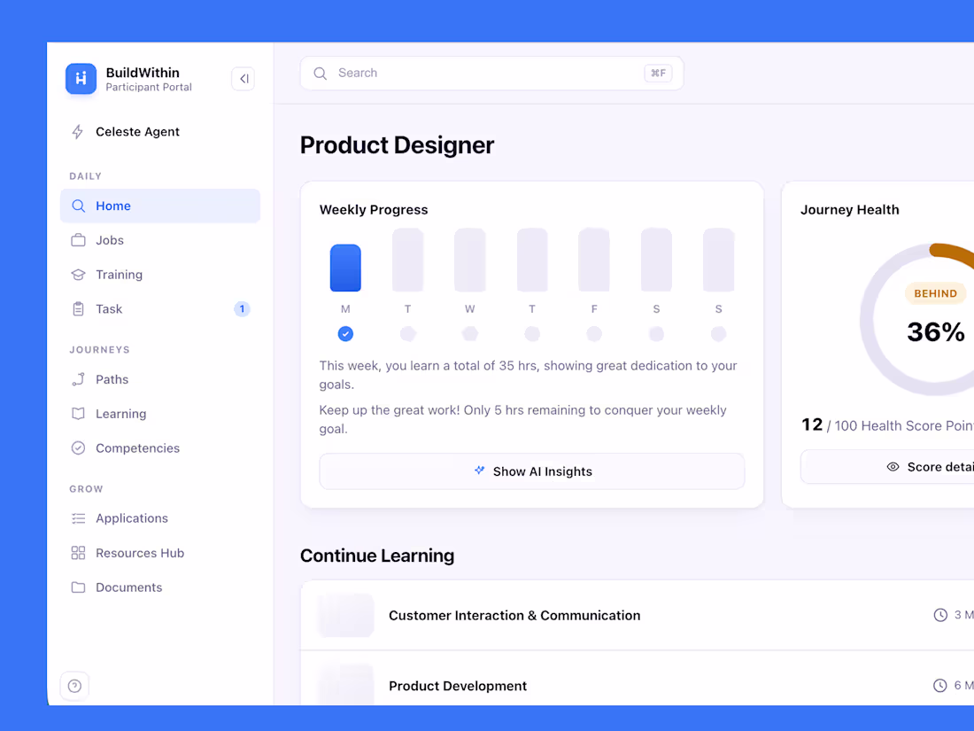 Cover image for Candidate portal for an AI-powered