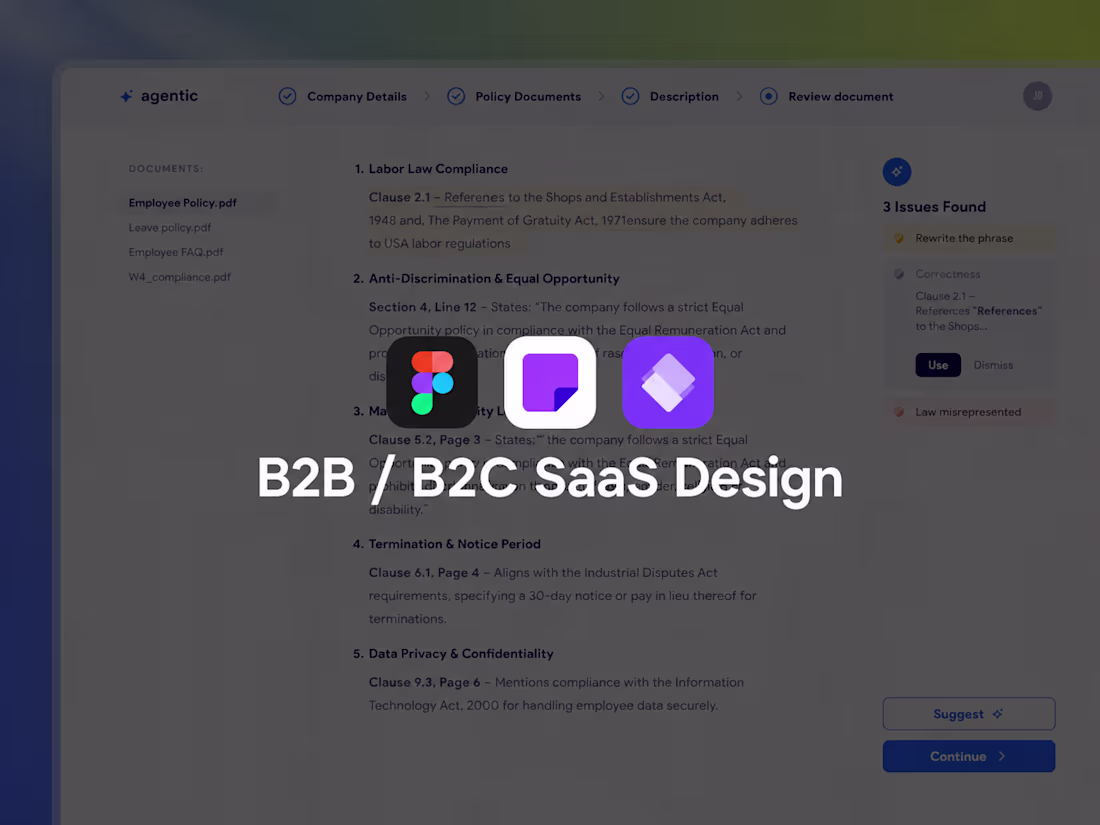 Cover image for B2B & B2C SaaS Product Design