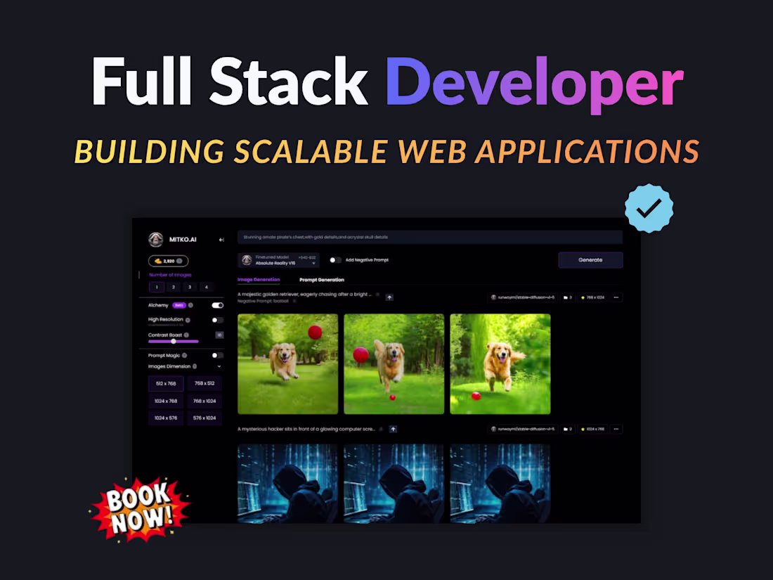 Cover image for Custom Full Stack Web Apps & AI SaaS Products with Dashboards