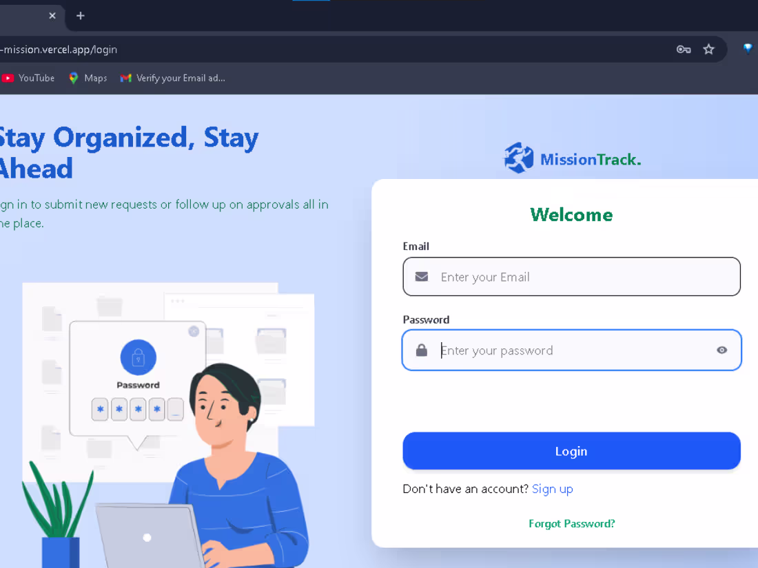 Cover image for Built TrackMission — a full-stack