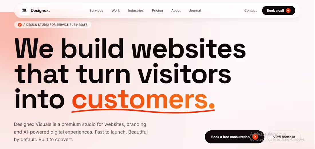 Cover image for Not just another agency website