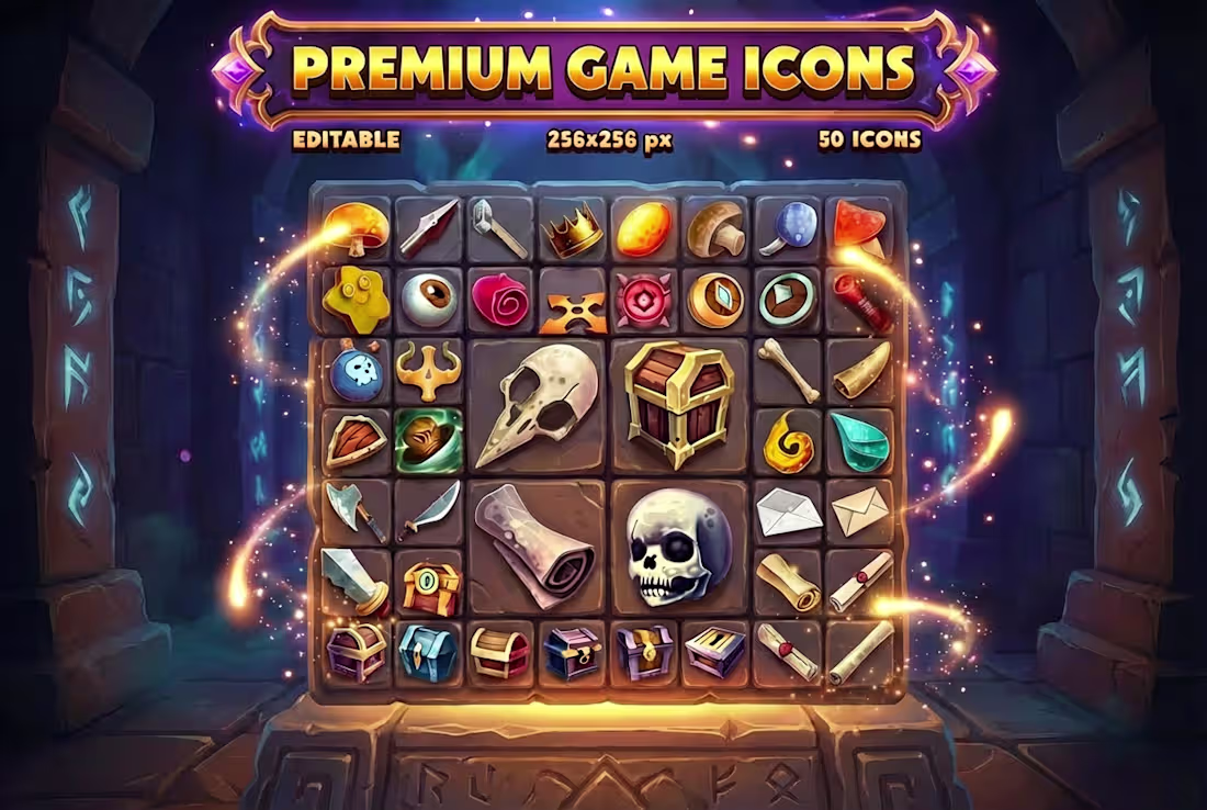 Cover image for RPG Icon Pack – Game