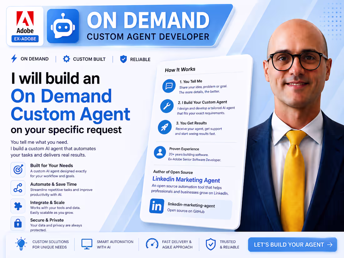 Cover image for On-demand Custom Agent