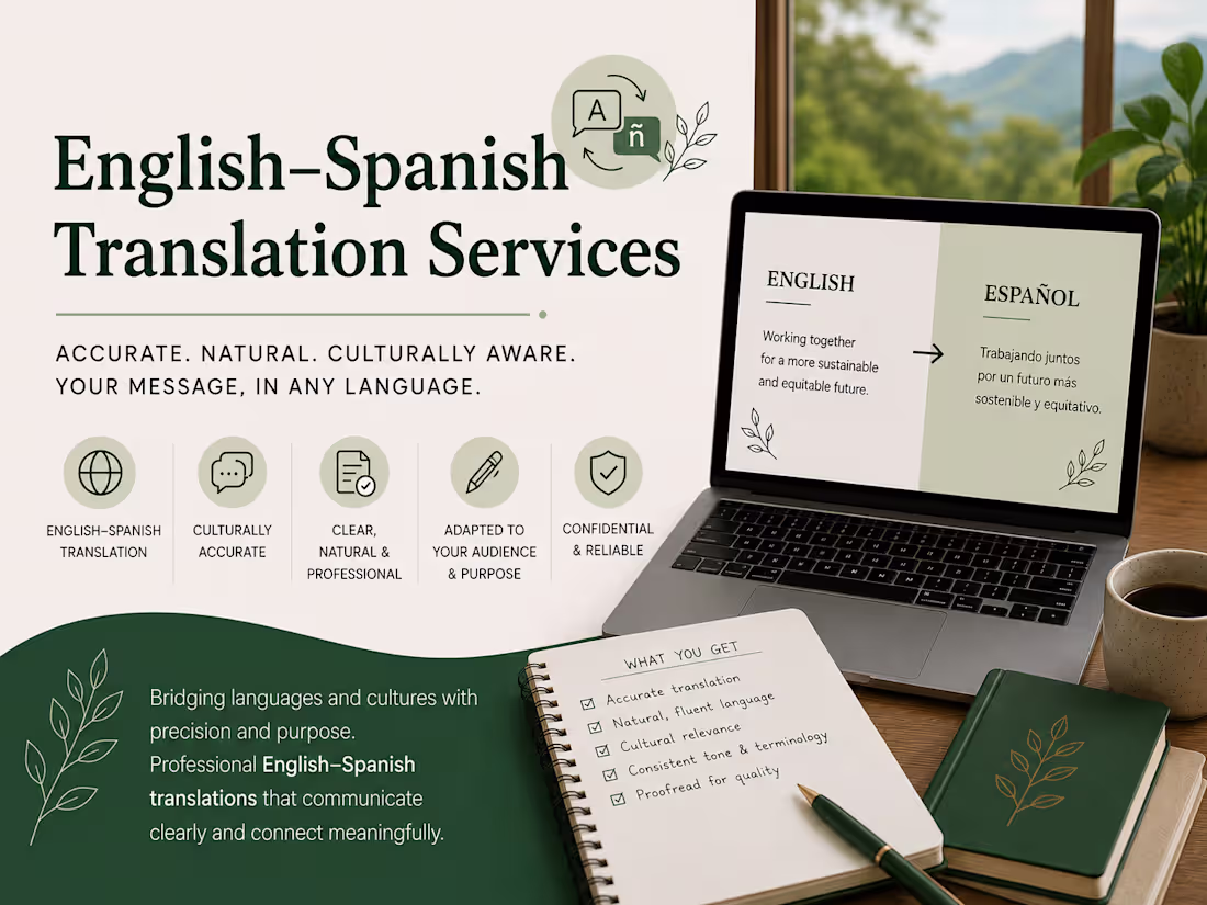 Cover image for English ↔ Spanish Translation
