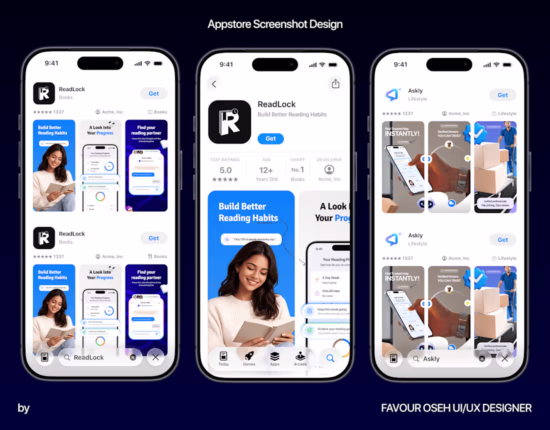 Cover image for App Store Screenshot Design | iOS Marketing Screens