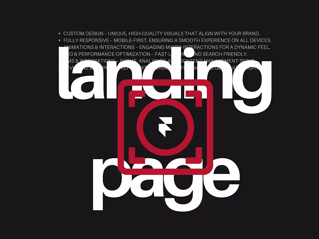 Cover image for Framer Landing Page