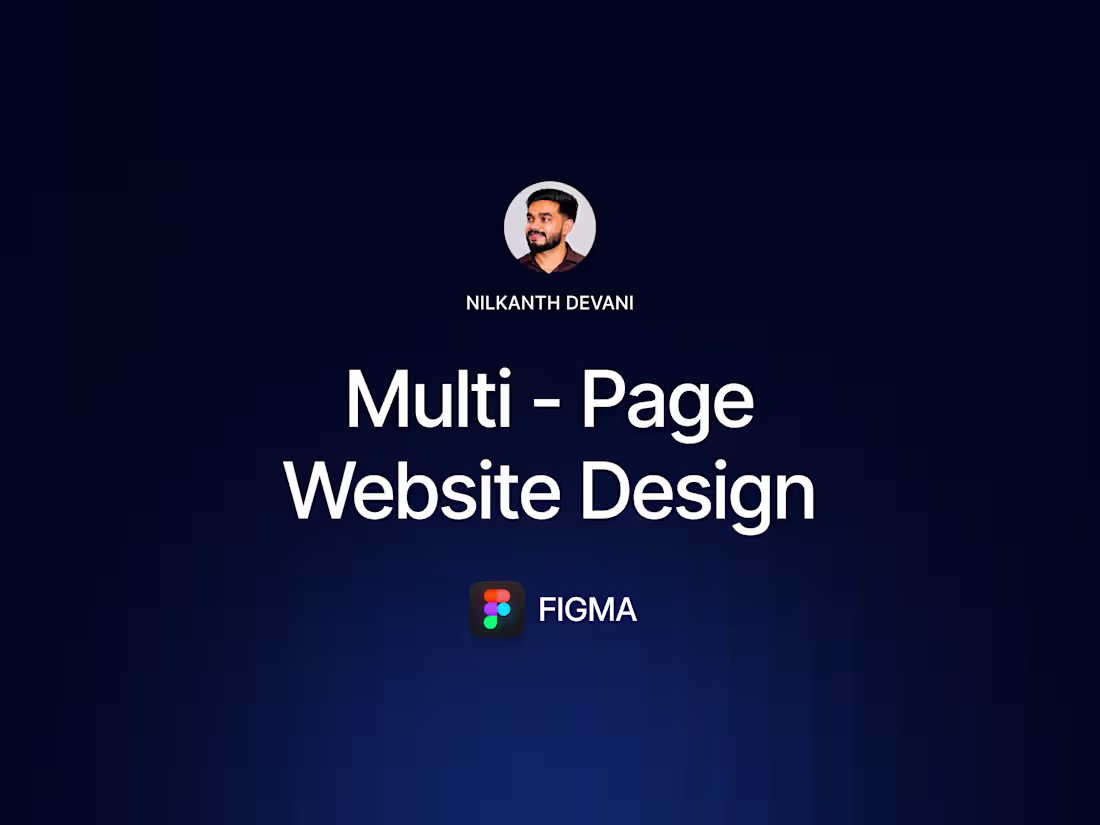 Cover image for Multi-Page Website Design in Figma