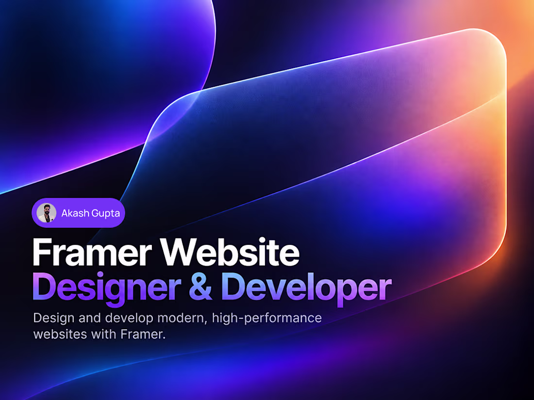 Cover image for Framer Website Designer & Developer