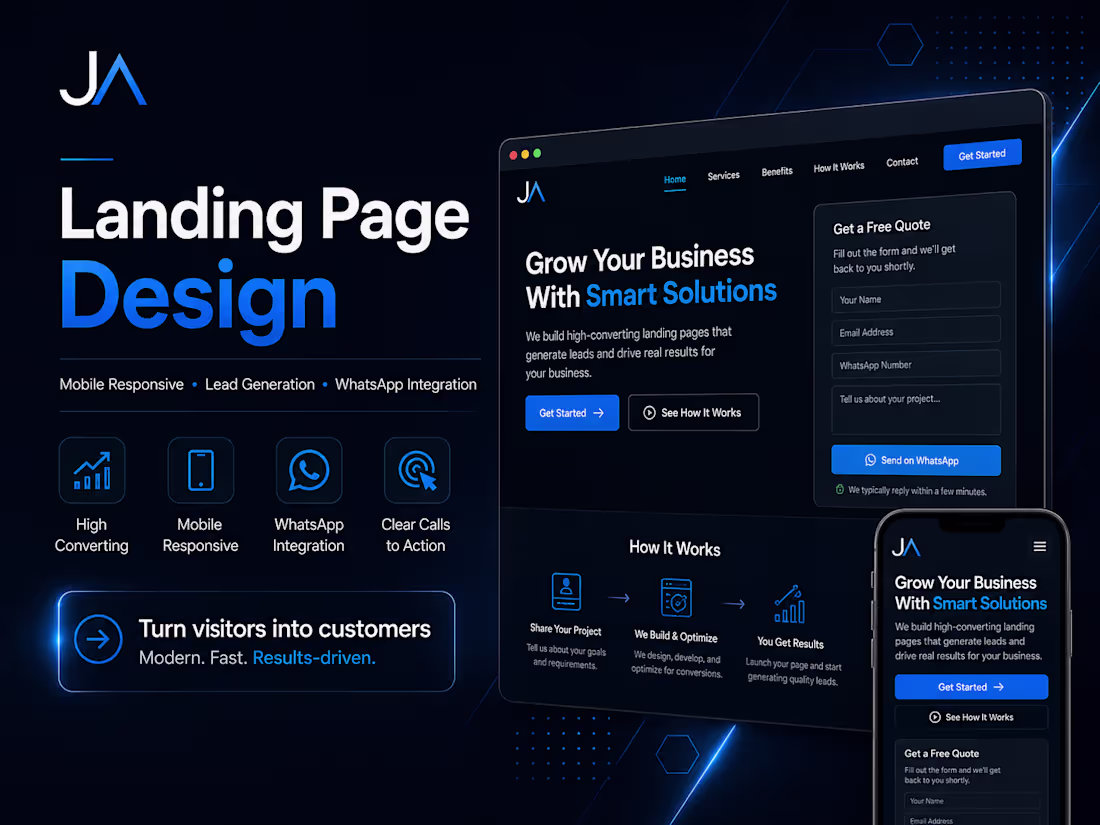 Cover image for High-Converting Landing Page for Your Business