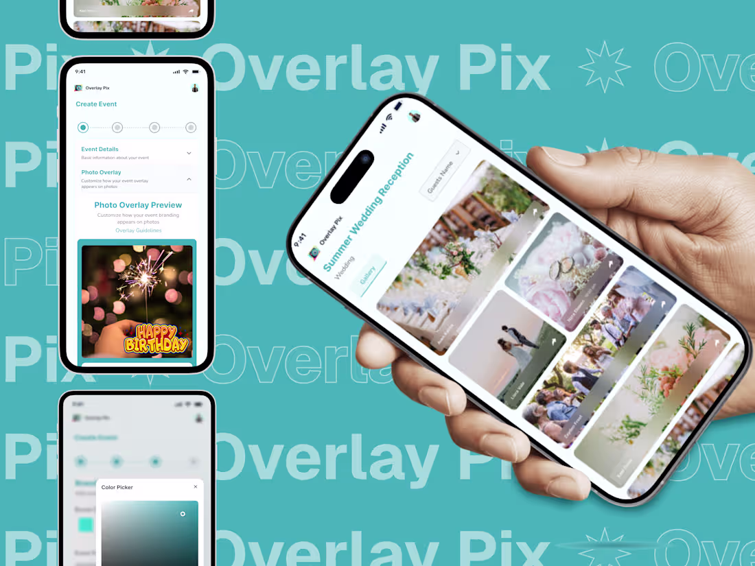 Cover image for Overlay Pix — Wedding & Event Management App