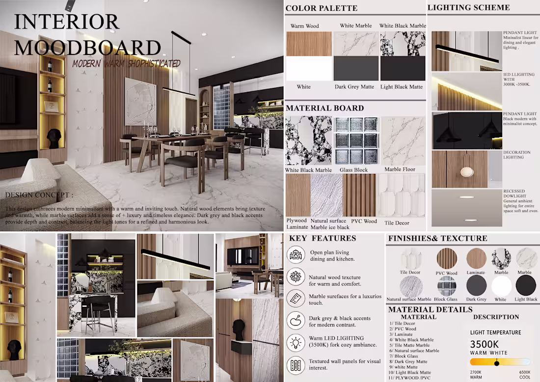 Cover image for :LIVINGROOM AND KITCHEN
This design embraces
