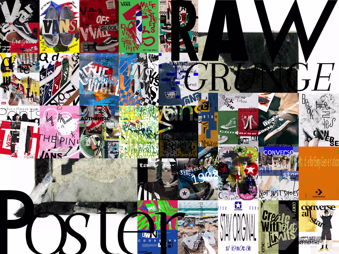 Cover image for Raw & Grunge Brand Poster Design