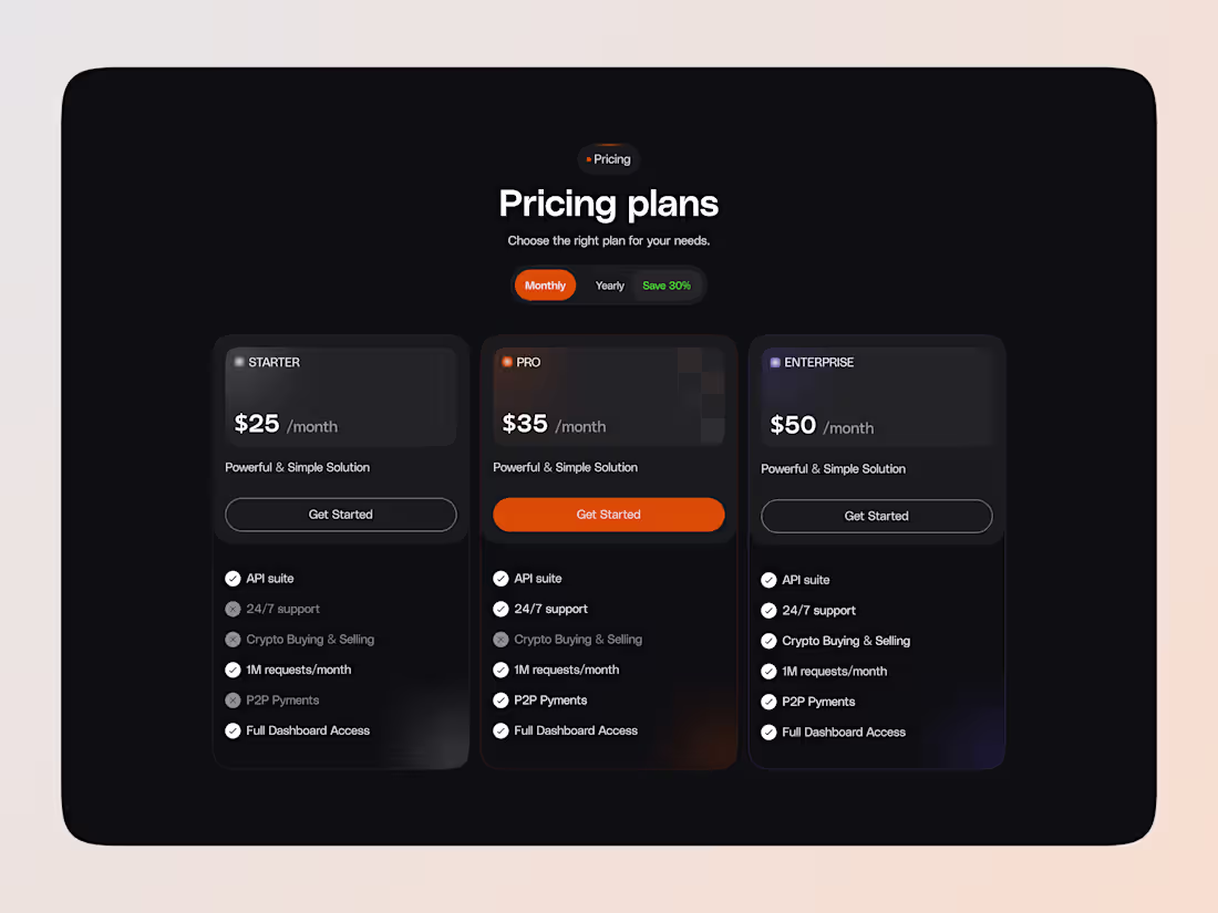 Cover image for Subscription Pricing Cards – Web