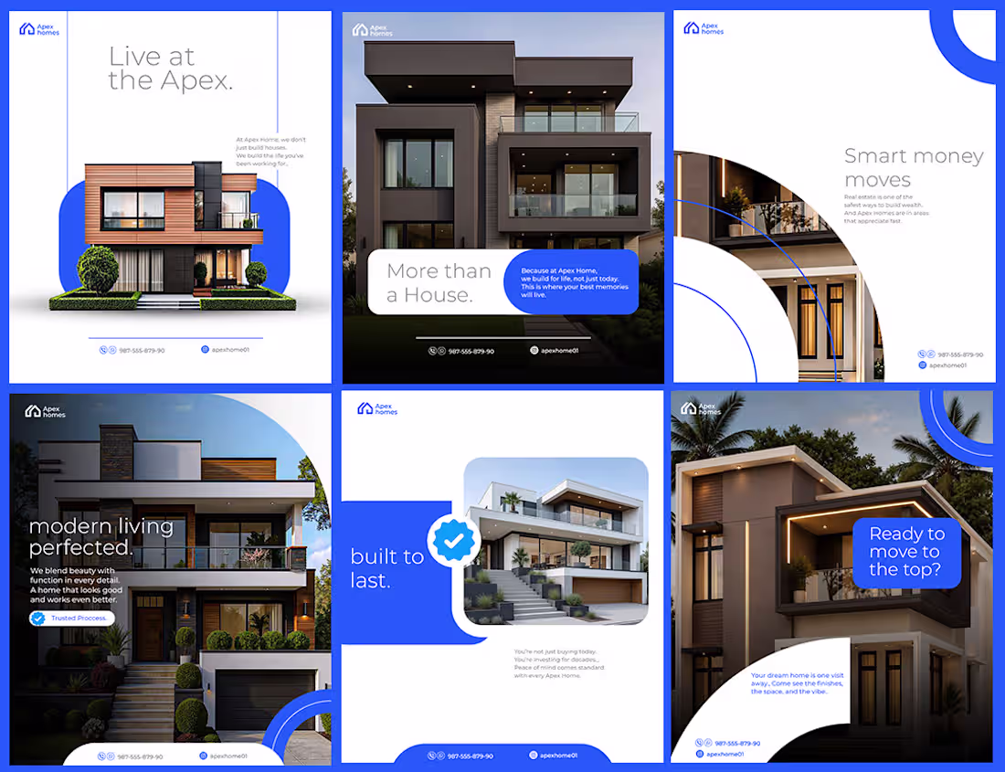 Cover image for Apex Homes  Social Media