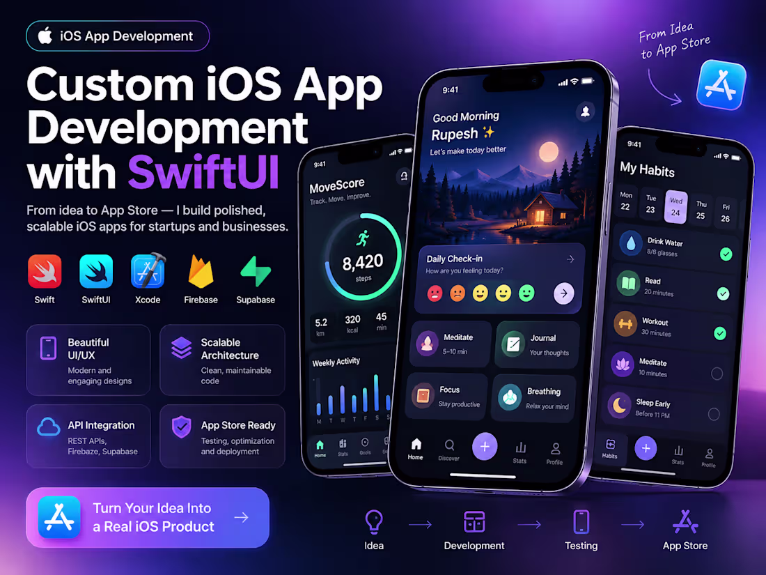 Cover image for I will build a production-ready iOS app with SwiftUI