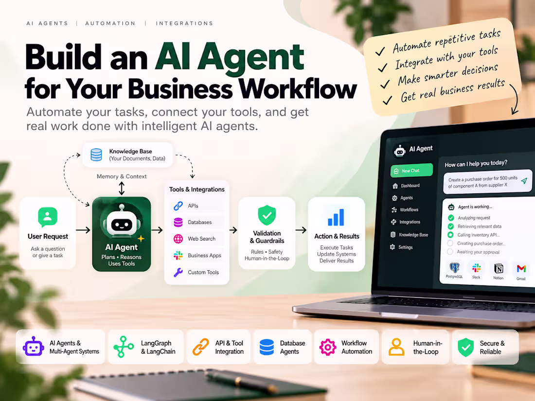 Cover image for Build an AI Agent for Your Business Workflow