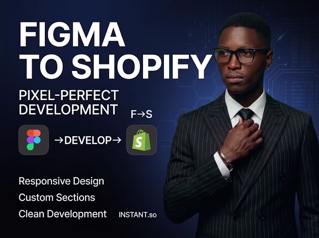 Cover image for Figma to Shopify Development | Pixel-Perfect & Responsive