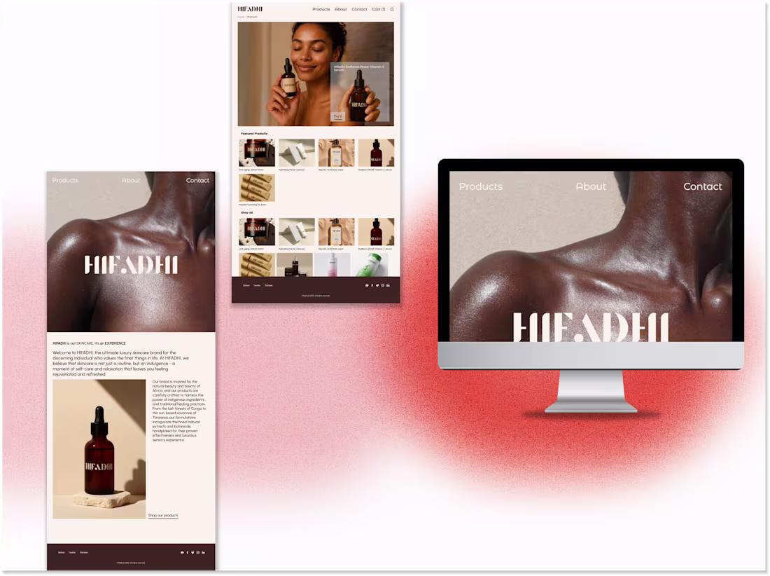 Cover image for HEADHI Skincare – Branding & Web Design
