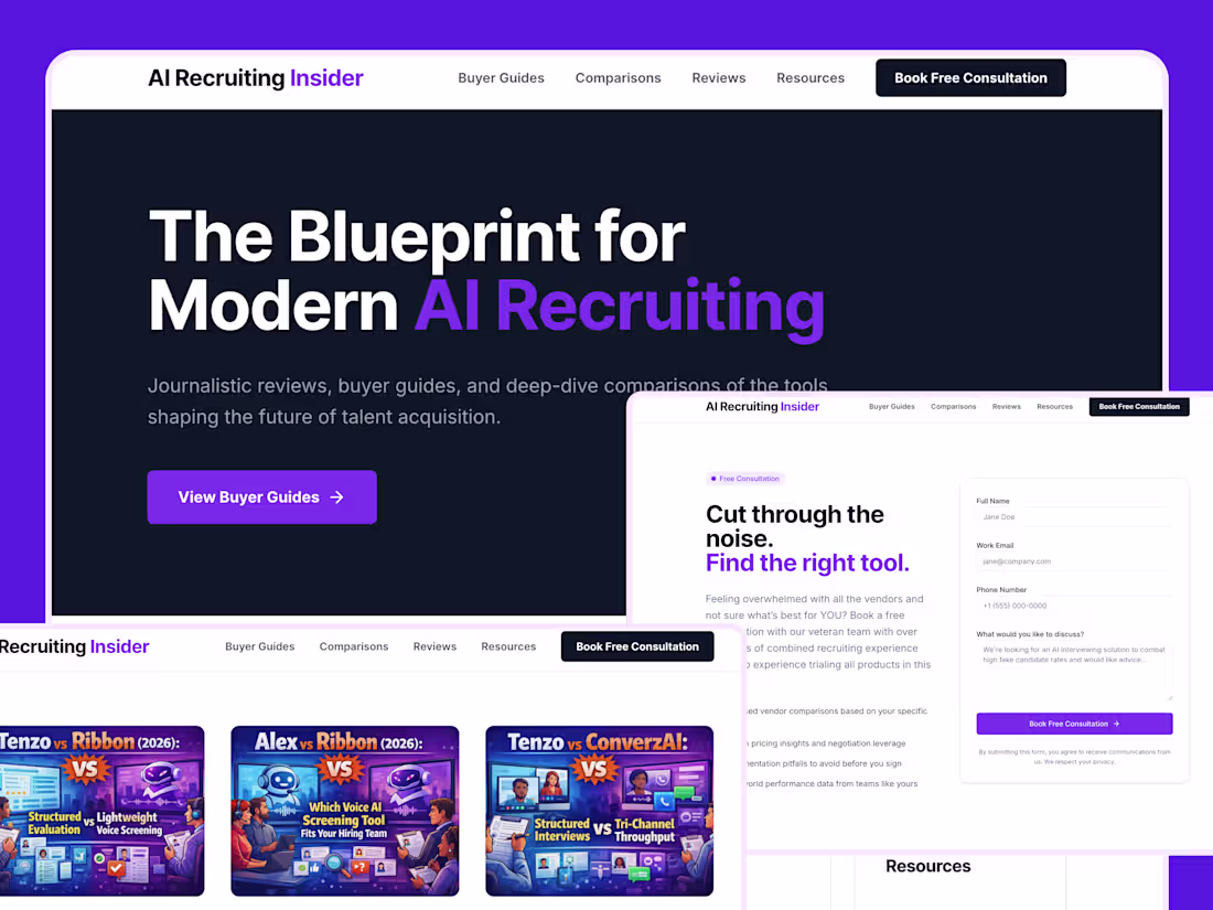 Cover image for "Recruiting Tech Review" Website Development | Replit