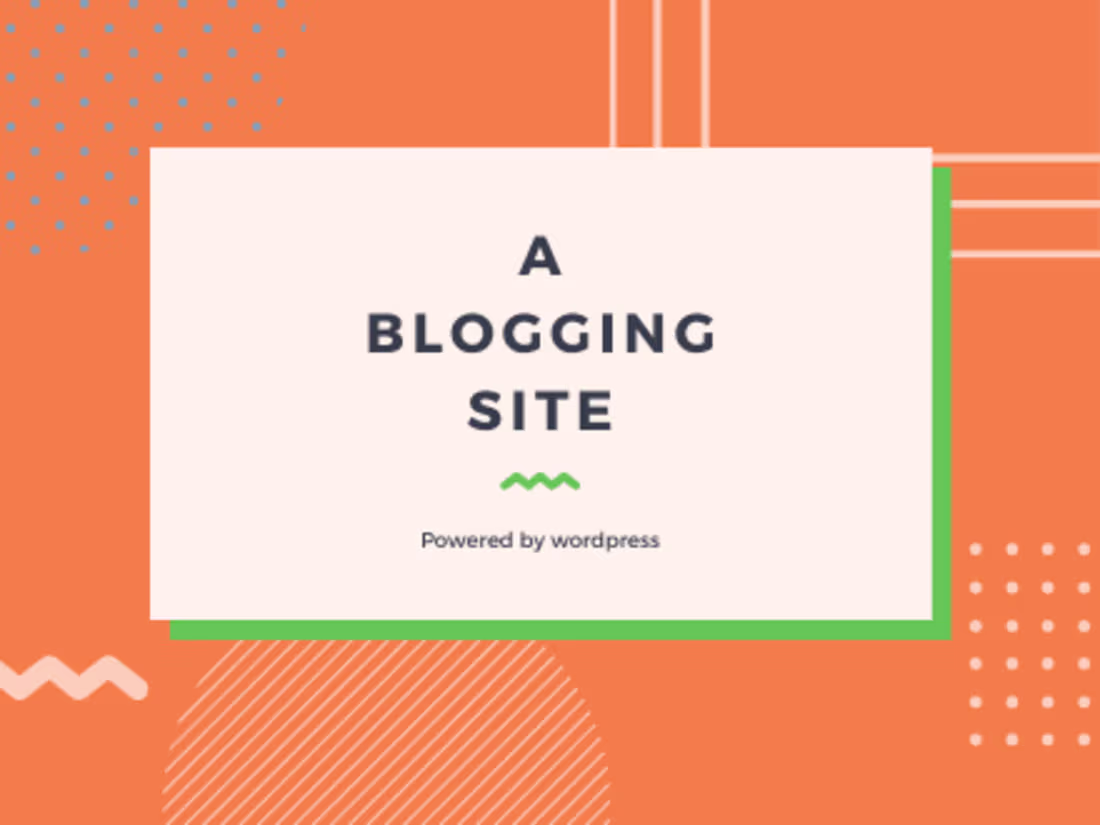 Cover image for A Blogging Site.
