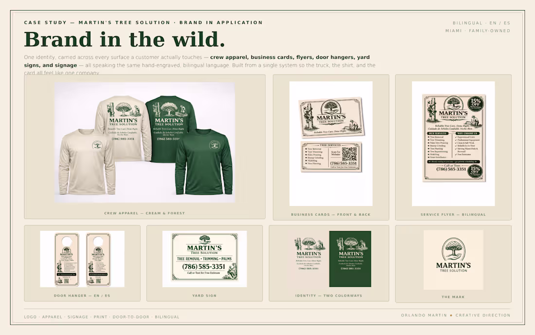 Cover image for Martin's Tree Solution — A Family Business, Rebuilt