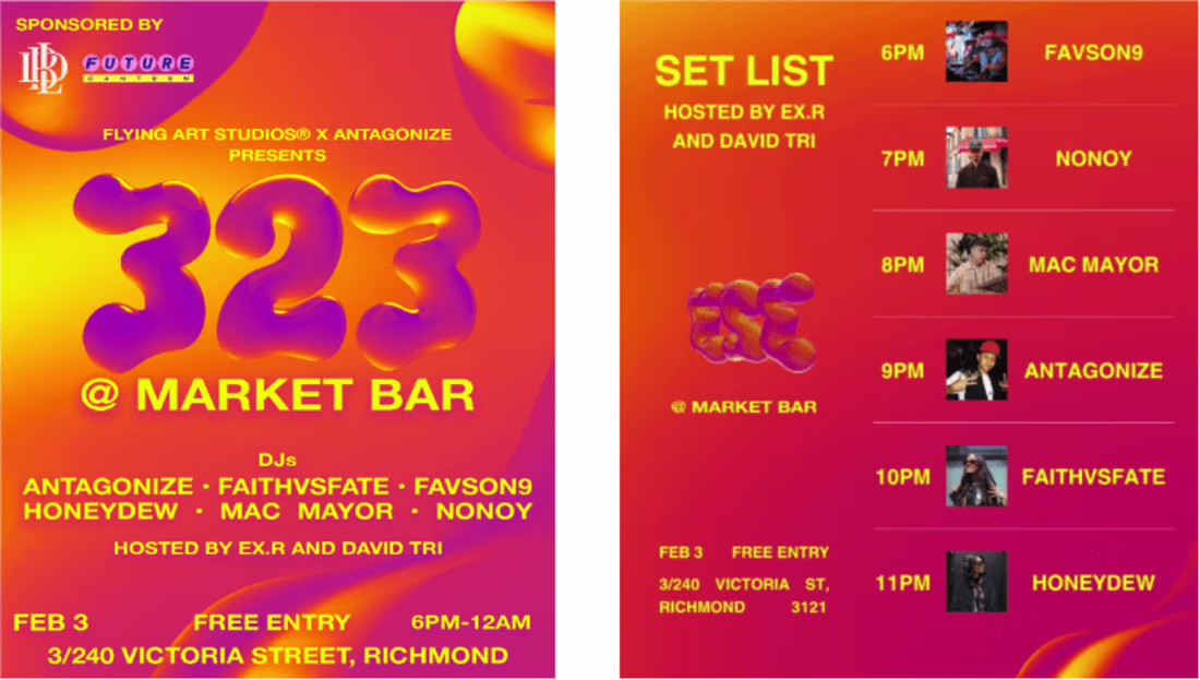 Cover image for 323 Event Logo & Social Media