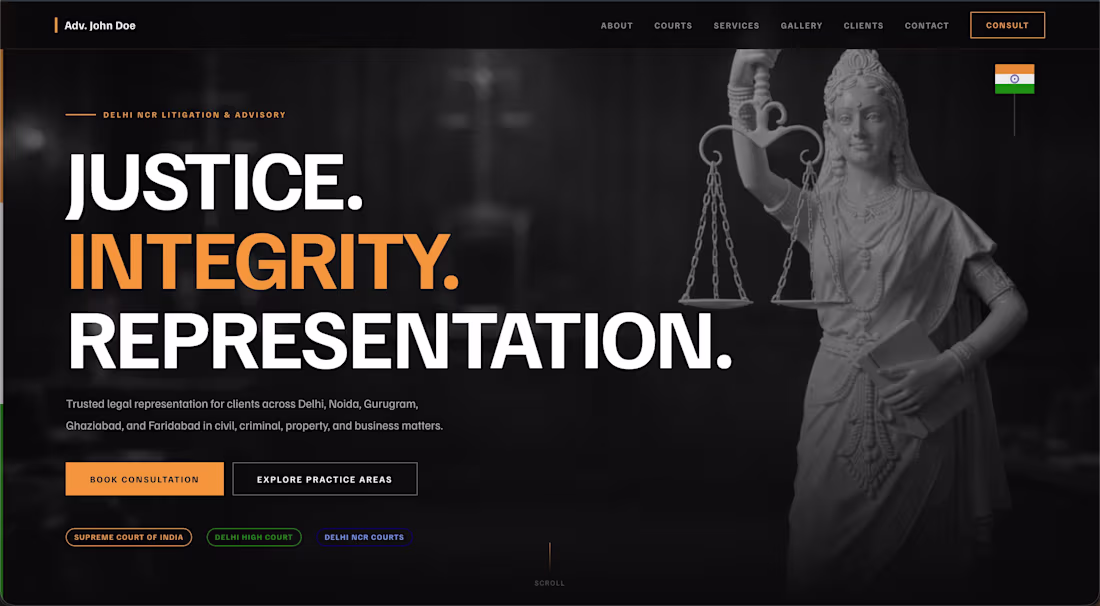 Cover image for A professional portfolio website built