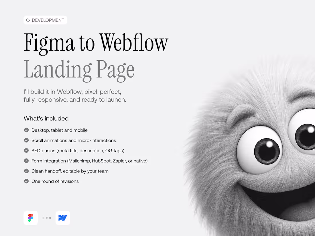 Cover image for Webflow Landing Page (Figma to Webflow)