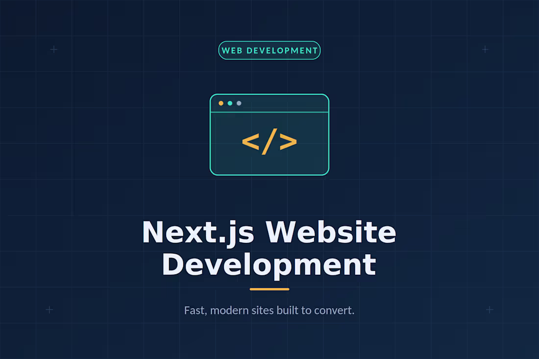 Cover image for Next.js Website Design & Development
