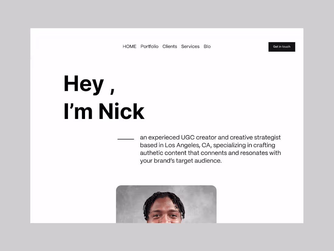 Cover image for UGC Portfolio Website