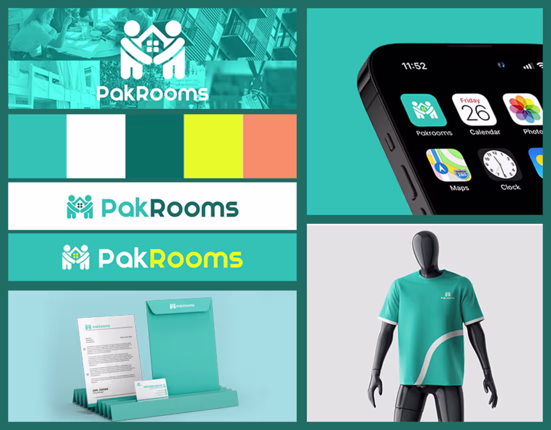 Cover image for PakRooms | Brand Identity And Guidelines