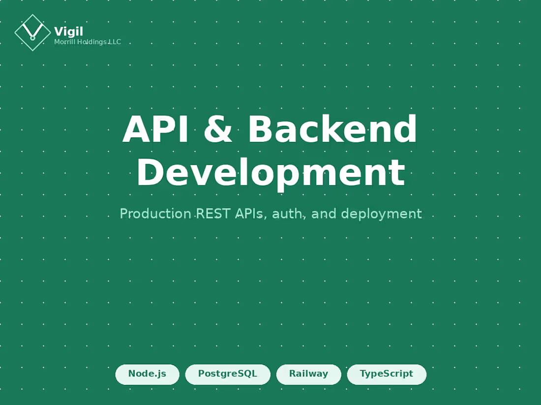 Cover image for API & Backend Development