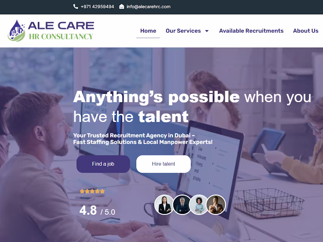 Cover image for Home | Ale Care HRC