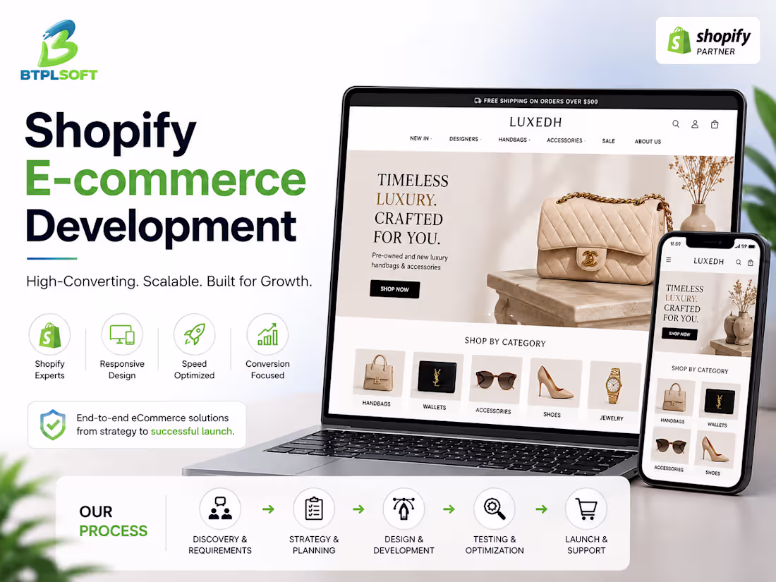 Cover image for Shopify E-commerce Website Development