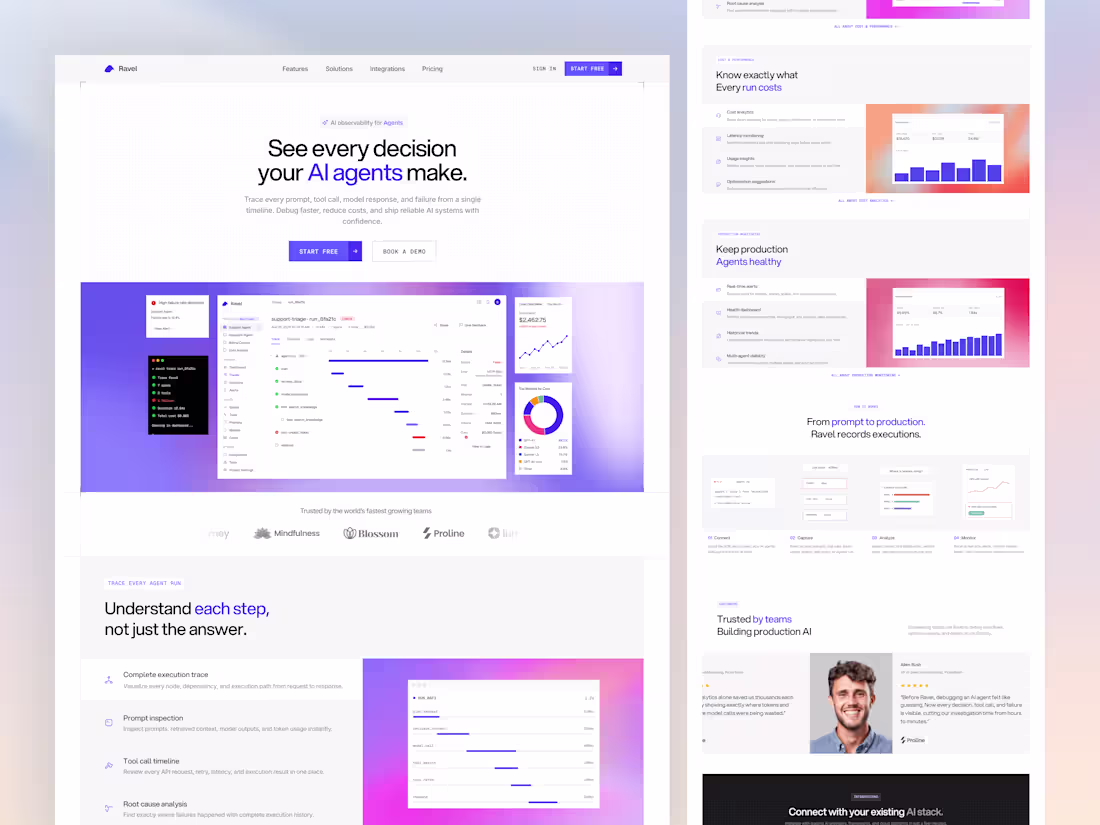 Cover image for Ravel — AI Observability Website

Ravel