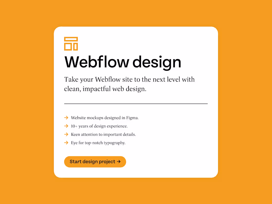 Cover image for Webflow Design →