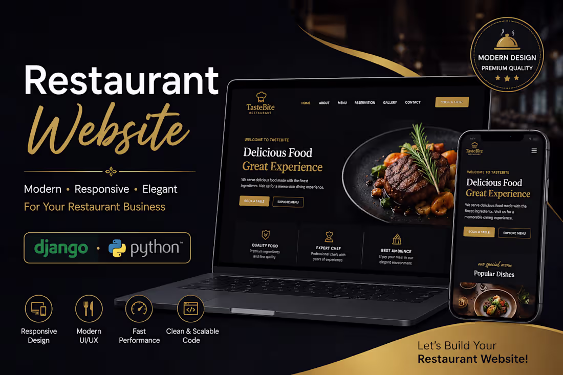 Cover image for Restaurant Website — Basic Package