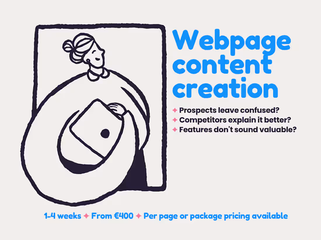 Cover image for Webpage content creation